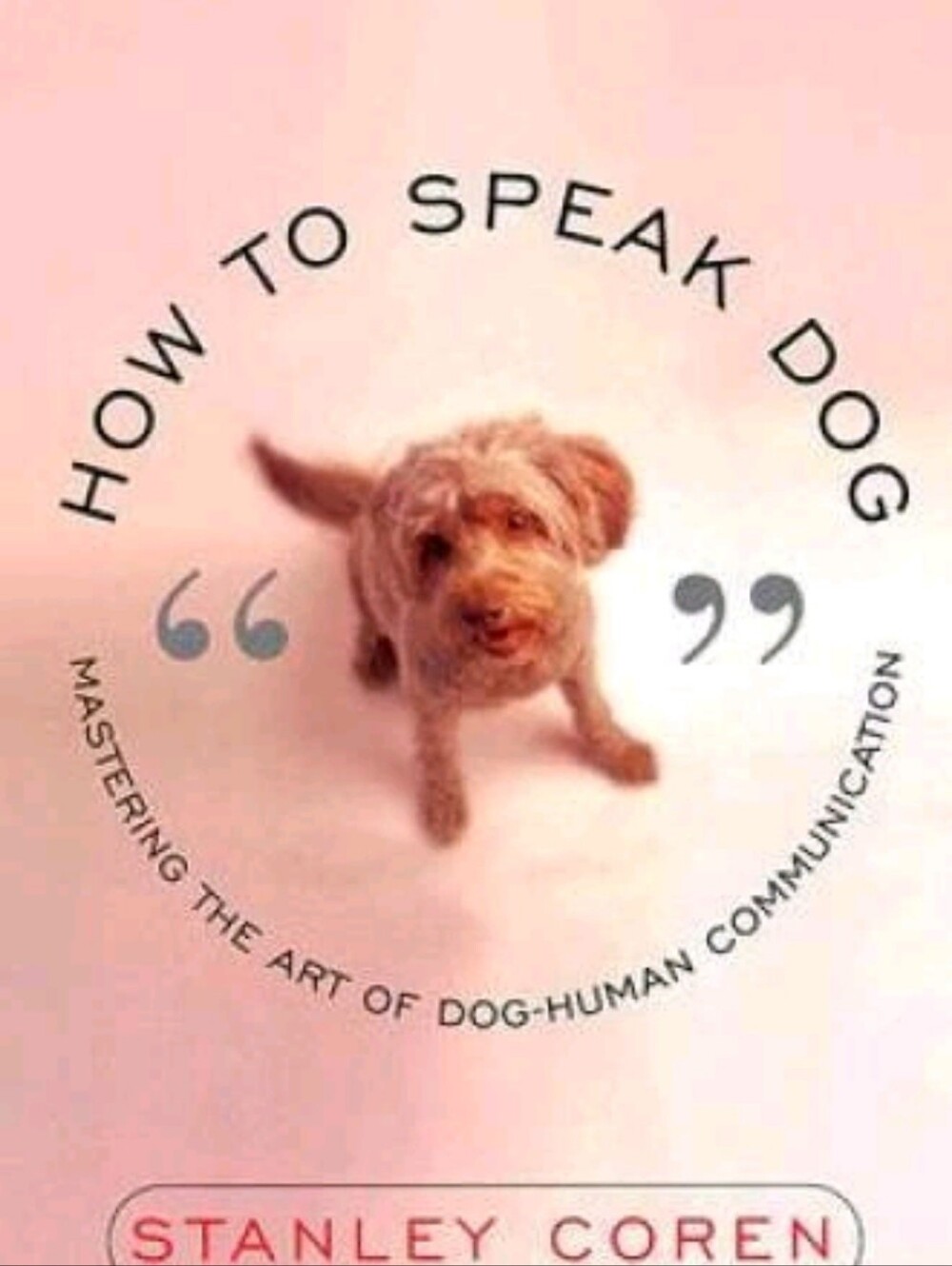 How to Speak Dog by Stanley Coren Hardcover Book, Good Used Condition